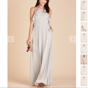 Dove Gray bridesmaid dress WITH POCKETS!
